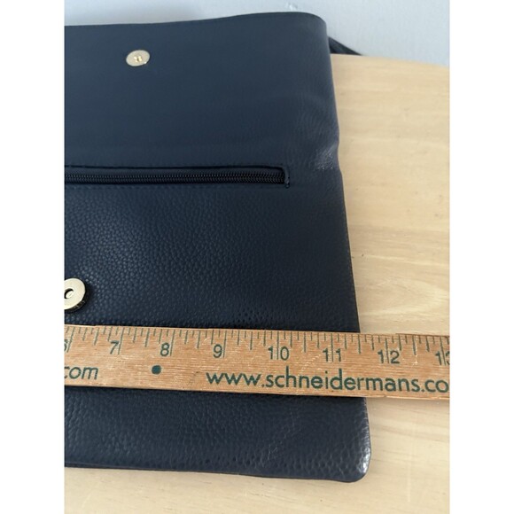 Shiraleah Dark Blue Fold Over Clutch Purse Beaded Braided Tassel Anthropologie - Picture 12 of 15